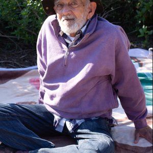 Everybody World Prakash's Natural Dye Half-Zip Pullover in Purple